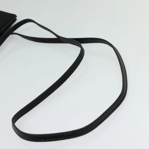 Salvatore Ferragamo Vala Shoulder Bag Leather Black Silver Auth - Picture 5 of 15